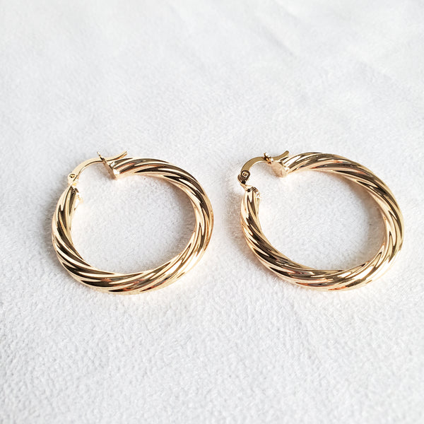 Large Perfect Twist Earrings