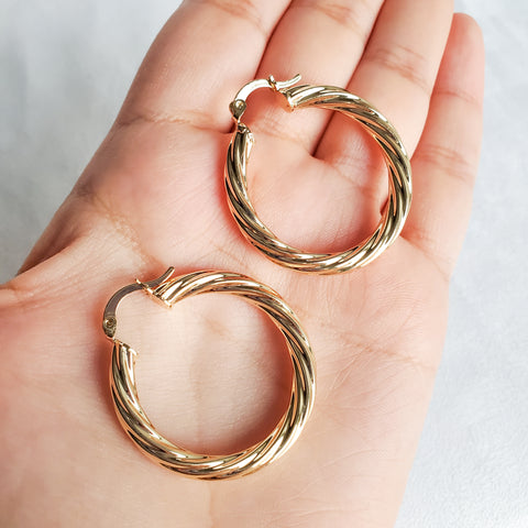 Large Perfect Twist Earrings